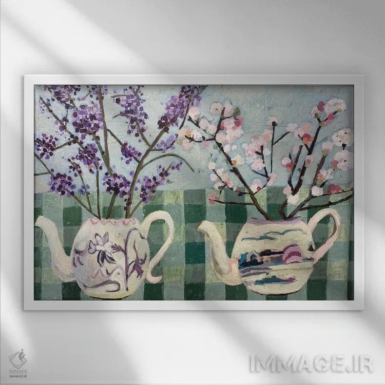 تابلو سرود شادی اثر شارلوت هاردی - نمای قابدار سفید