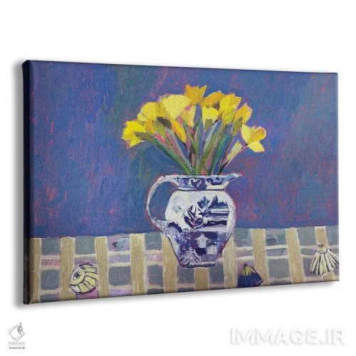 تابلو زرد آوازخوان (تم رنگی یا توصیفی) اثر شارلوت هاردی - نمای پرسپکتیو محصول