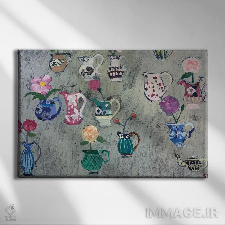 تابلو رزهای تابستانی اثر شارلوت هاردی - نمای روبهرو روی دیوار