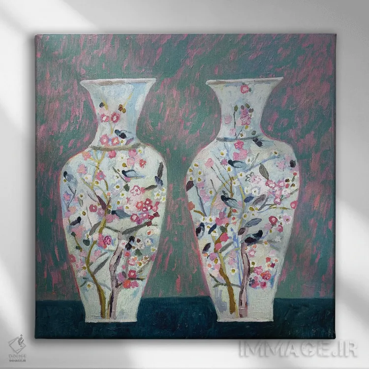 تابلو شکوفه اثر شارلوت هاردی - نمای روبهرو روی دیوار