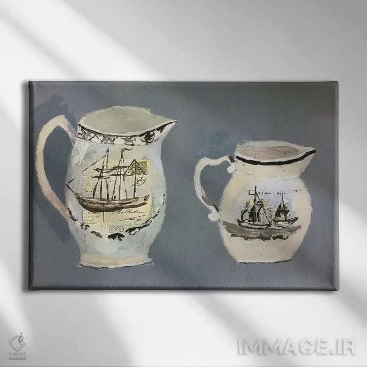 تابلو کشتیهای واشینگتن اثر شارلوت هاردی - نمای روبهرو روی دیوار
