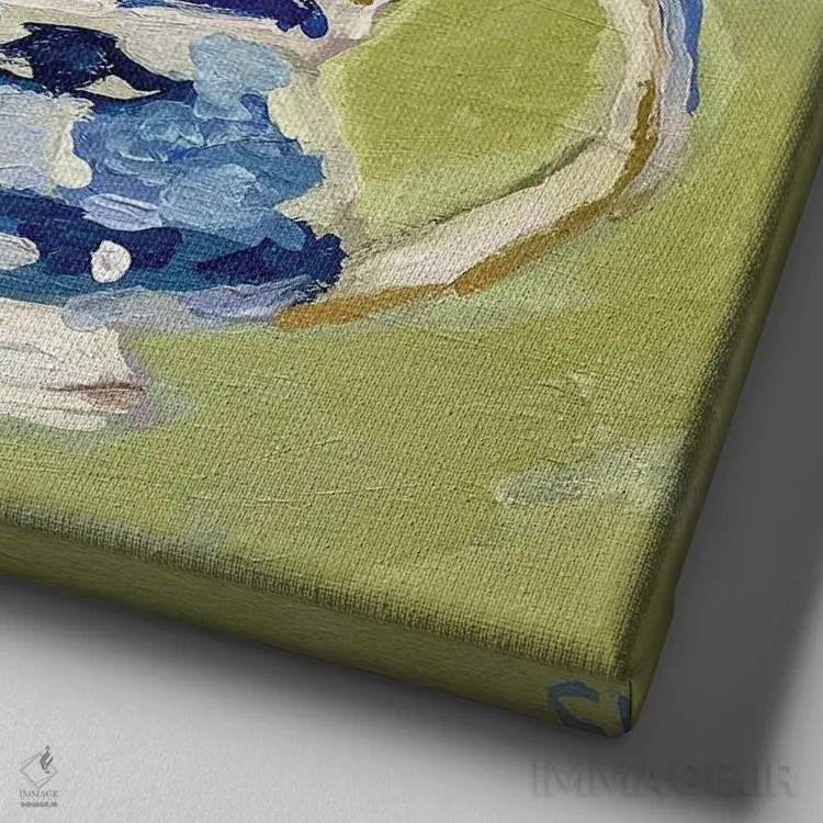 تابلو ظرف مخصوص سس اثر شارلوت هاردی - نمای نزدیک بافت بوم