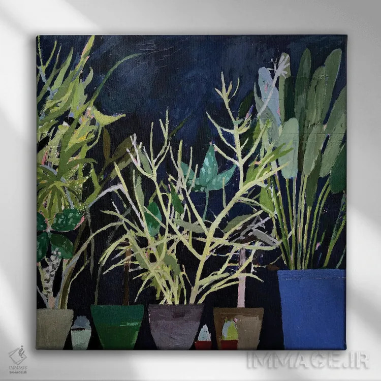 تابلو لبهٔ پنجره اثر شارلوت هاردی - نمای روبهرو روی دیوار