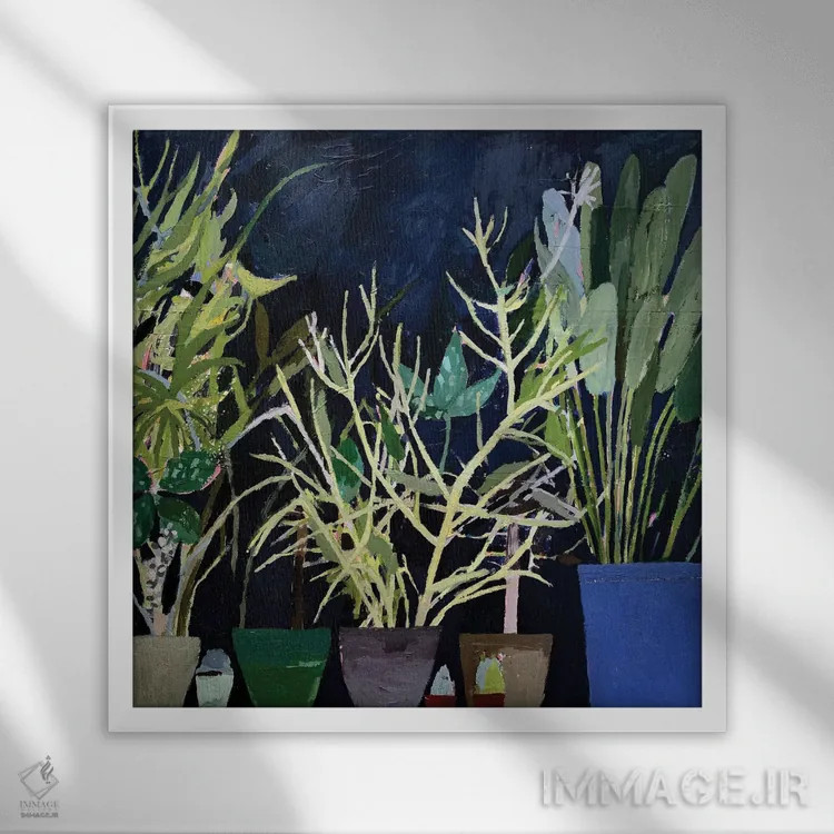 تابلو لبهٔ پنجره اثر شارلوت هاردی - نمای قابدار سفید