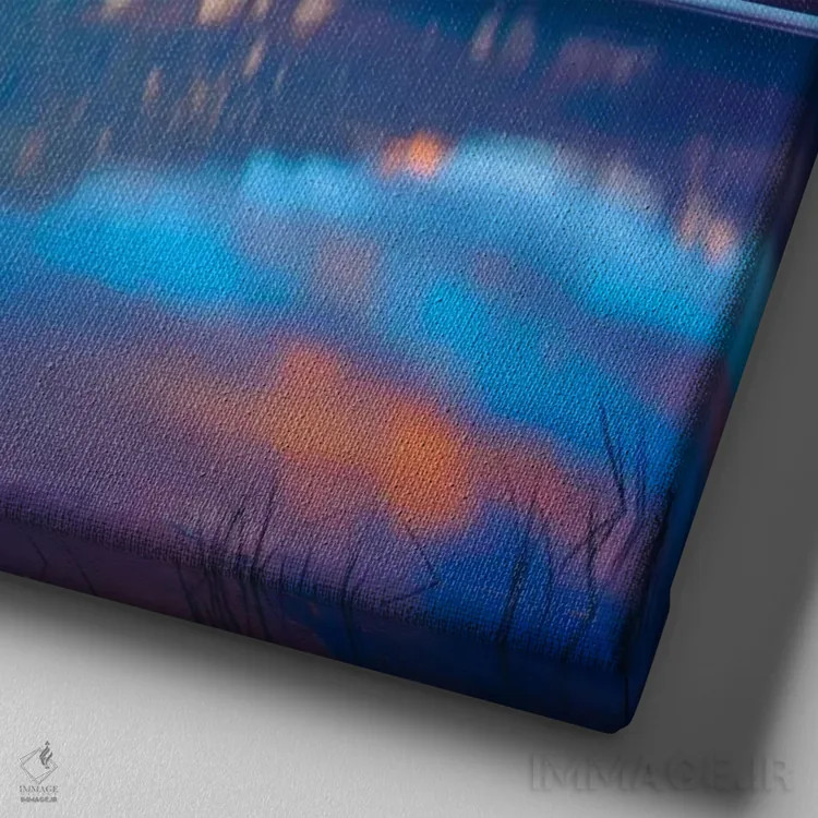 تابلو طلوع خورشید، پارک ملی بنف، آلبرتا، کانادا اثر کریستوفر تالبوت فرانک - نمای نزدیک بافت بوم