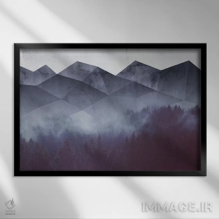 تابلو شکوه زمستانی اثر امانوئلا کاراتونی - نمای قابدار مشکی