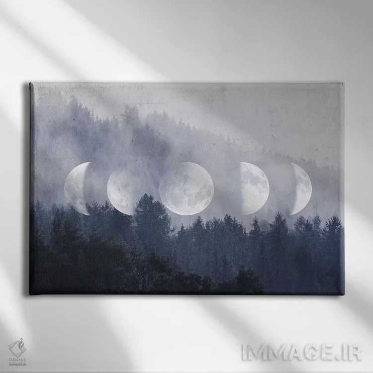 تابلو ماه گمشده اثر امانوئلا کاراتونی - نمای روبهرو روی دیوار