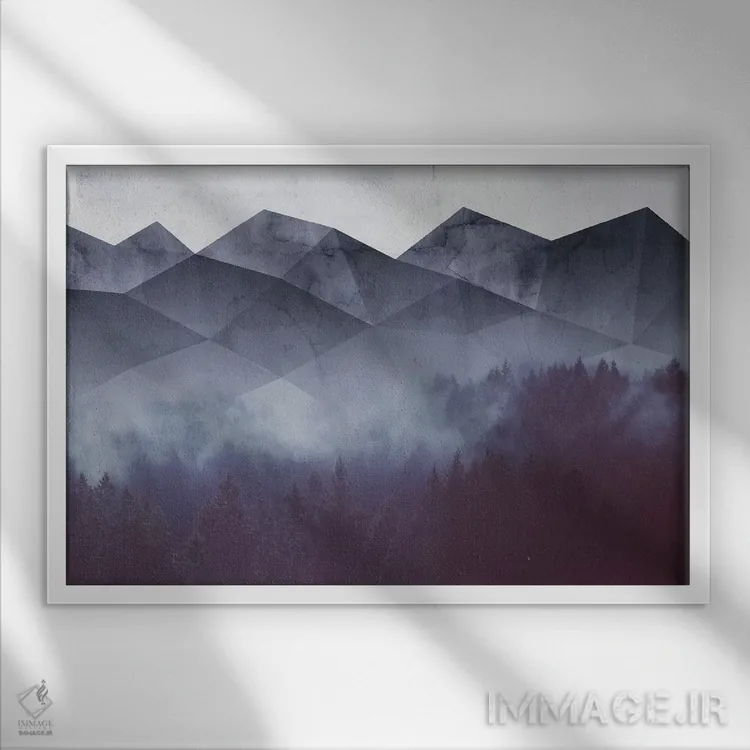 تابلو شکوه زمستانی اثر امانوئلا کاراتونی - نمای قابدار سفید