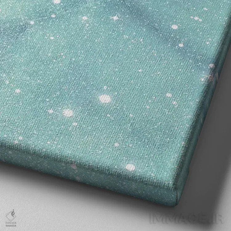 تابلو مرمر درخشان ستارهای اثر امانوئلا کاراتونی - نمای نزدیک بافت بوم