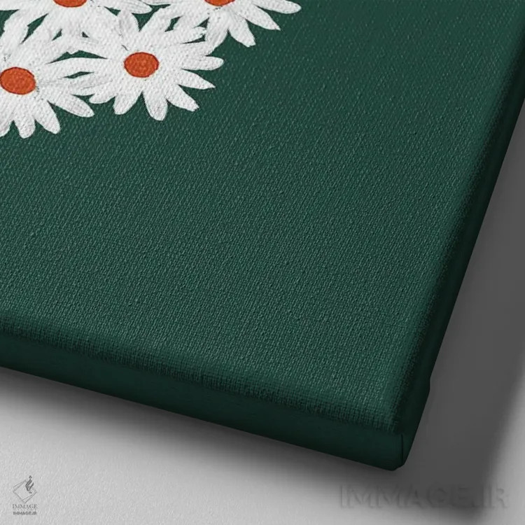 تابلو دیگر جنگ نکنید اثر امانوئلا کاراتونی - نمای نزدیک بافت بوم