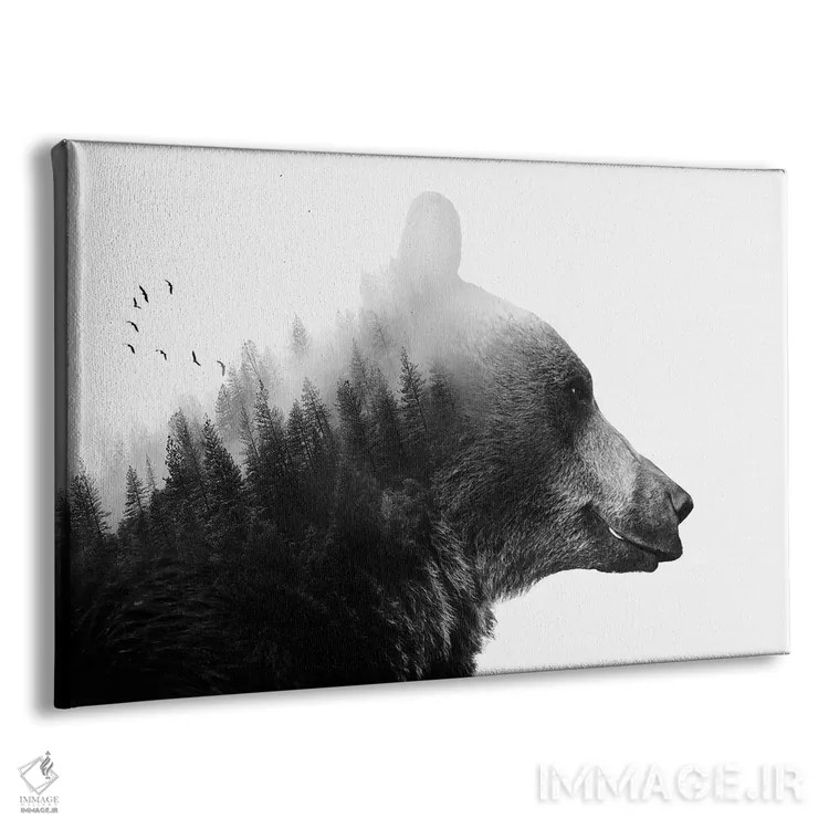 تابلو خرس بزرگ ۱ اثر امانوئلا کاراتونی - نمای پرسپکتیو محصول
