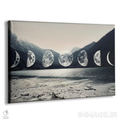 تابلو کوههای نور ماه اثر امانوئلا کاراتونی - نمای پرسپکتیو محصول