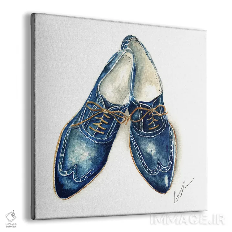 تابلو کفشهای کبالت اثر کلر تامپسون - نمای پرسپکتیو محصول