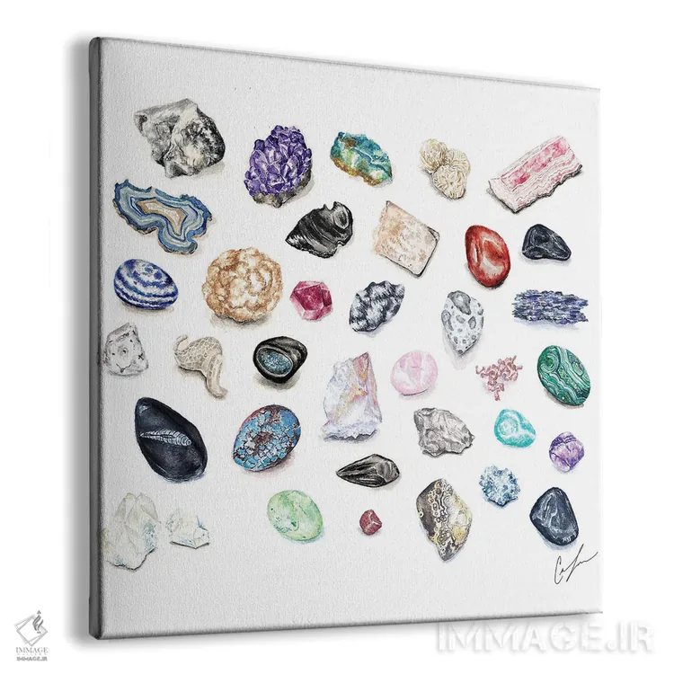 تابلو پوستر سنگ قیمتی اثر کلر تامپسون - نمای پرسپکتیو محصول