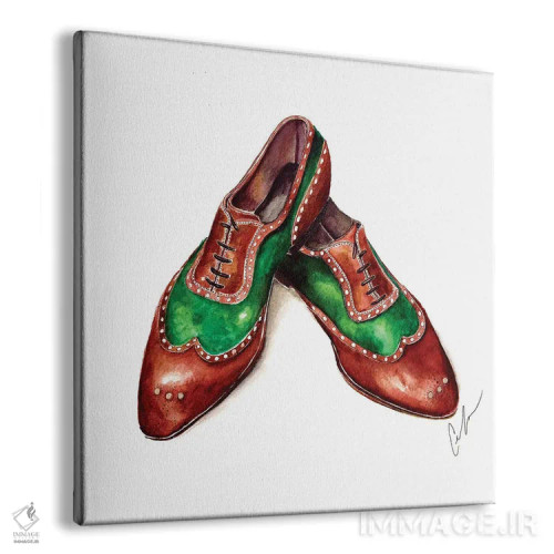 تابلو زمرد و چوب صندل اثر کلر تامپسون - نمای پرسپکتیو محصول