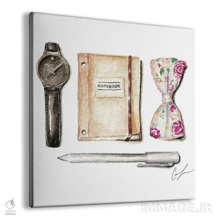 تابلو موارد ضروری اثر کلر تامپسون - نمای پرسپکتیو محصول