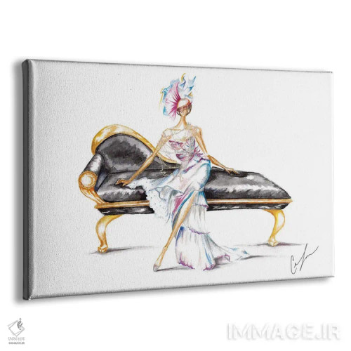 تابلو تخت پادشاهی اثر کلر تامپسون - نمای پرسپکتیو محصول