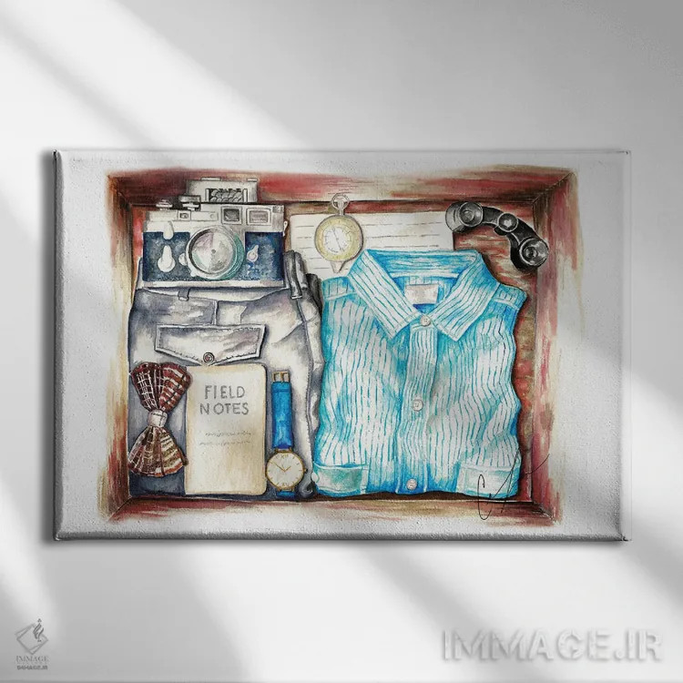 تابلو مجموعه ماجراجویی اثر کلر تامپسون - نمای روبهرو روی دیوار