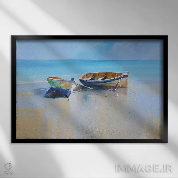 تابلو مرغان دریایی عصر اثر کریگ تروین پنی - نمای قابدار مشکی