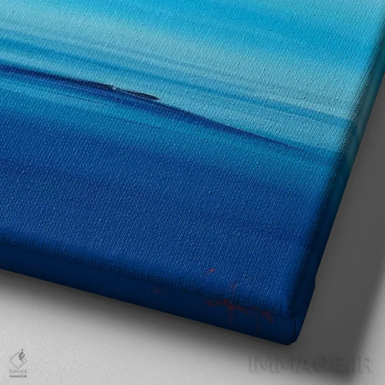 تابلو کوتای آبی ۱ (نوعی ماهی) اثر کریگ تروین پنی - نمای نزدیک بافت بوم