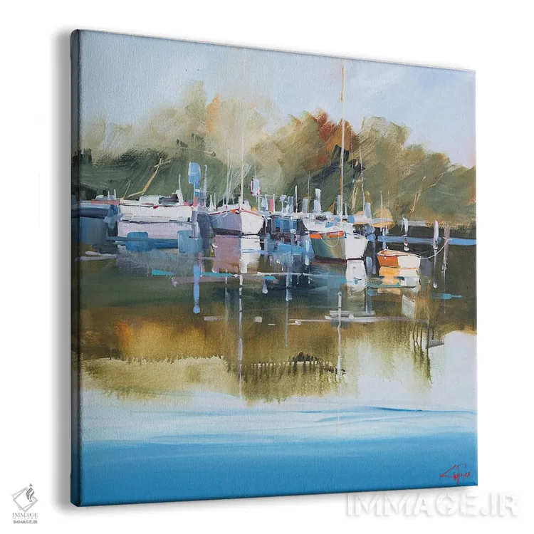 تابلو اسکلههای آرام، متانگ (محل) اثر کریگ تروین پنی - نمای پرسپکتیو محصول