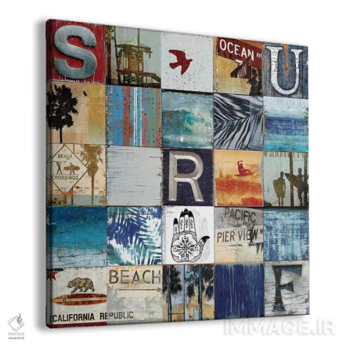 تابلو شهر موجسواری اثر چارلی کارتر - نمای پرسپکتیو محصول