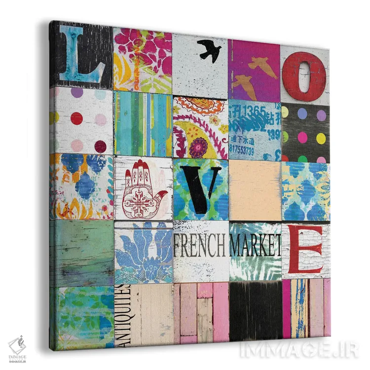 تابلو عشق بوهو (سبک هنری) اثر چارلی کارتر - نمای پرسپکتیو محصول