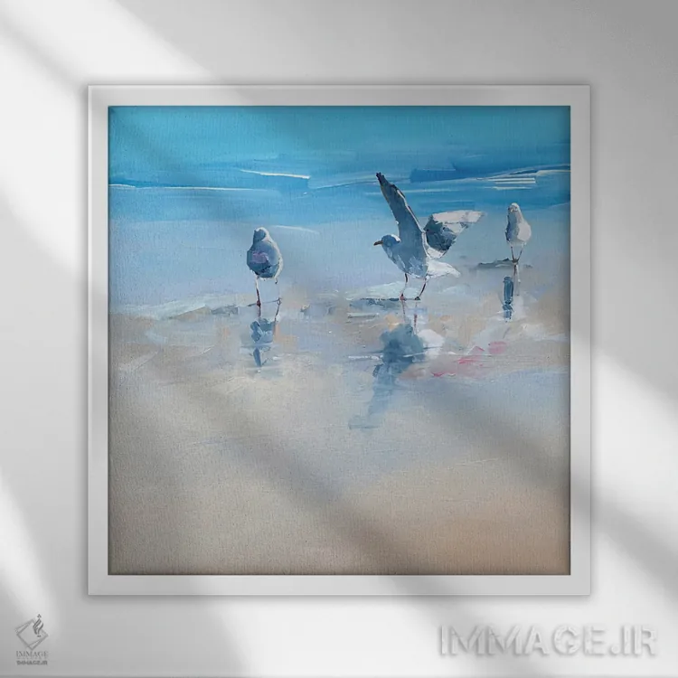 تابلو در کمعمقها ۱ اثر کریگ تروین پنی - نمای قابدار سفید