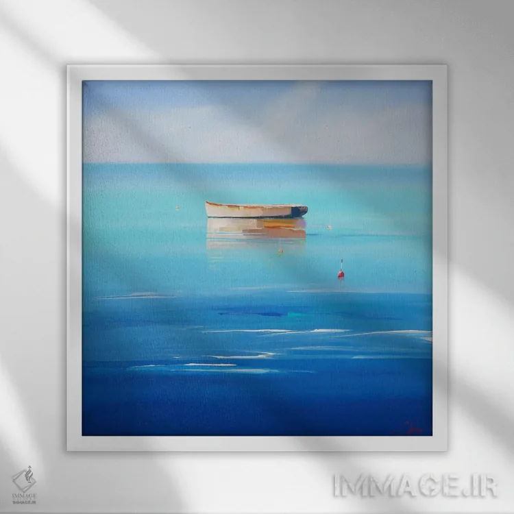 تابلو چهار بویه، سورنتو اثر کریگ تروین پنی - نمای قابدار سفید