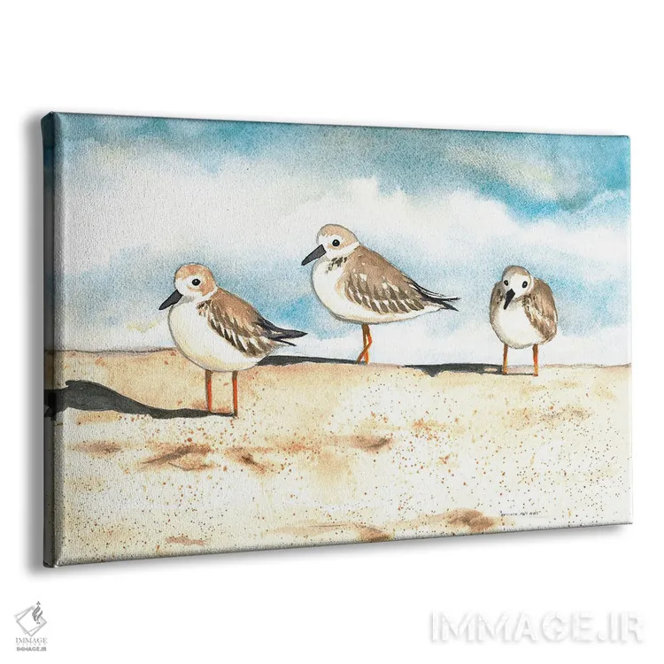 تابلو سه رفیق اثر کریستین ریشو - نمای پرسپکتیو محصول