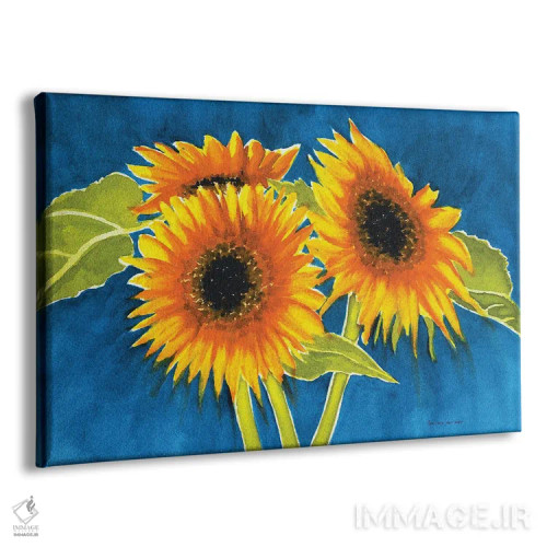 تابلو آفتابگردانها اثر کریستین ریشو - نمای پرسپکتیو محصول