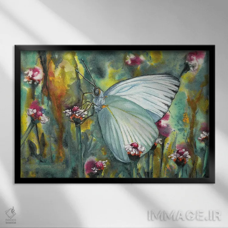 تابلو ملکه اثر کریستین ریشو - نمای قابدار مشکی