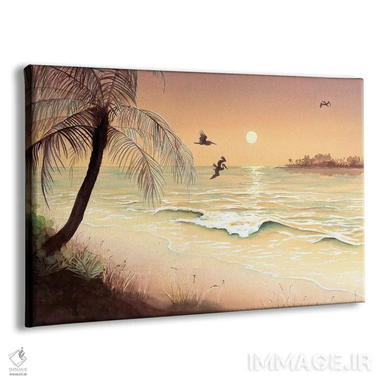 تابلو پرواز عصرگاهی اثر کریستین ریشو - نمای پرسپکتیو محصول