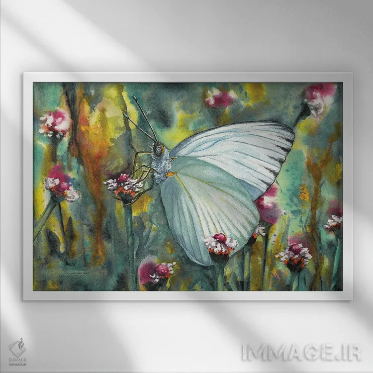 تابلو ملکه اثر کریستین ریشو - نمای قابدار سفید