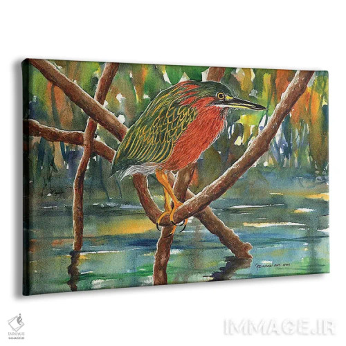 تابلو هتل مانگرو (مانگرو نوعی زیستگاه یا گیاه) اثر کریستین ریشو - نمای پرسپکتیو محصول