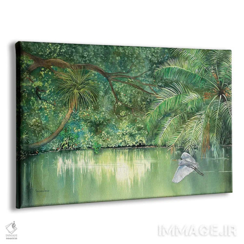 تابلو ساکن رودخانه اثر کریستین ریشو - نمای پرسپکتیو محصول