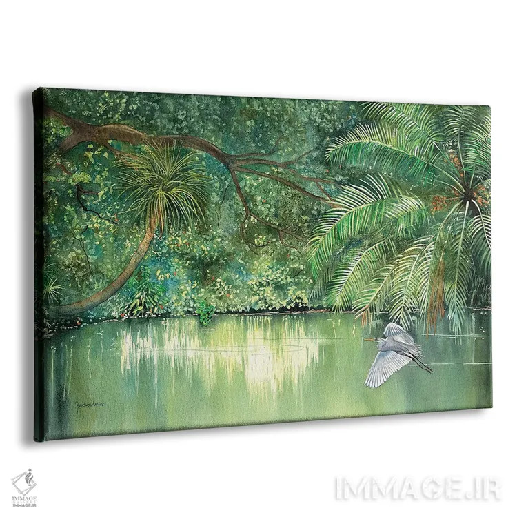 تابلو ساکن رودخانه اثر کریستین ریشو - نمای پرسپکتیو محصول