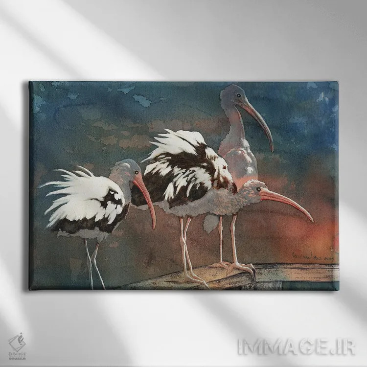 تابلو داری با من حرف میزنی؟ اثر کریستین ریشو - نمای روبهرو روی دیوار