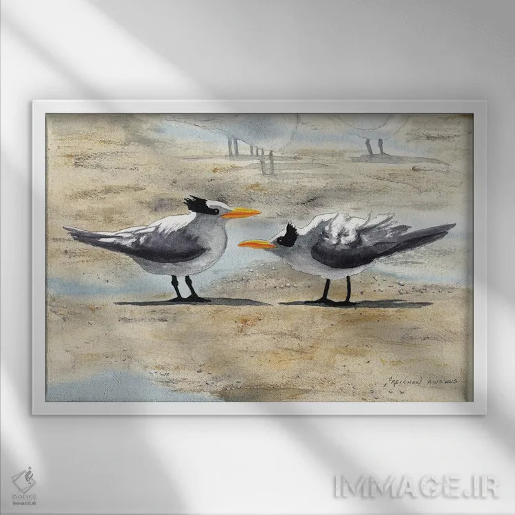 تابلو بله عزیزم اثر کریستین ریشو - نمای قابدار سفید