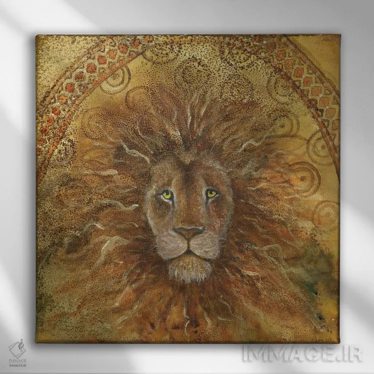 تابلو روح شیر اثر کتی مککللند - نمای روبهرو روی دیوار