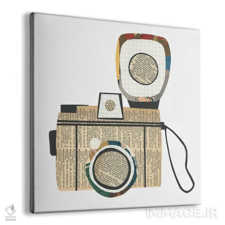 تابلو دوربین عکاسی اثر پیپر کاتز (استودیو طراحی کاغذی) - نمای پرسپکتیو محصول