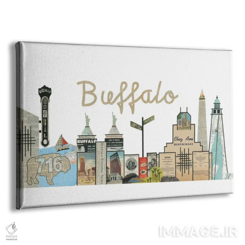 تابلو افق بوفالو (شهر بوفالو) اثر پیپر کاتز (استودیو طراحی کاغذی) - نمای پرسپکتیو محصول