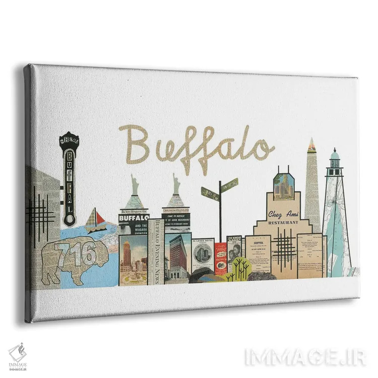 تابلو افق بوفالو (شهر بوفالو) اثر پیپر کاتز (استودیو طراحی کاغذی) - نمای پرسپکتیو محصول