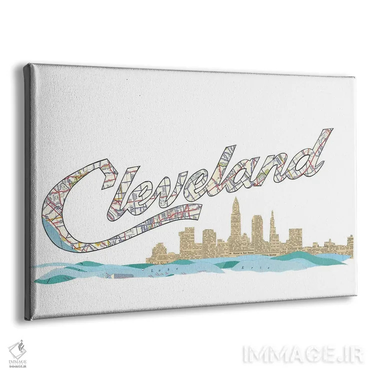 تابلو افق اسکریپت کلیولند اثر پیپر کاتز (استودیو طراحی کاغذی) - نمای پرسپکتیو محصول