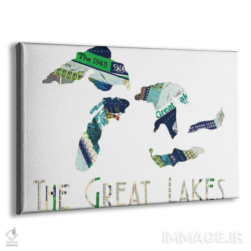 تابلو دریاچههای بزرگ اثر پیپر کاتز (استودیو طراحی کاغذی) - نمای پرسپکتیو محصول