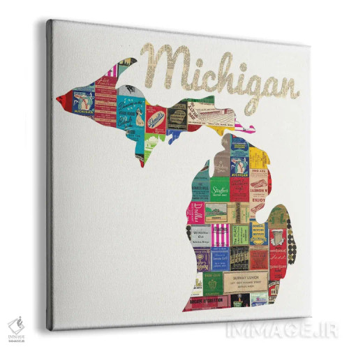 تابلو دفتر کبریت میشیگان اثر پیپر کاتز (استودیو طراحی کاغذی) - نمای پرسپکتیو محصول