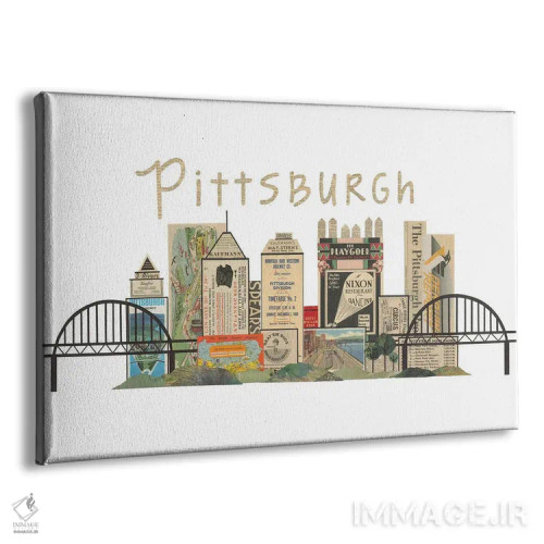 تابلو خط افق افقی پیتسبورگ اثر پیپر کاتز (استودیو طراحی کاغذی) - نمای پرسپکتیو محصول
