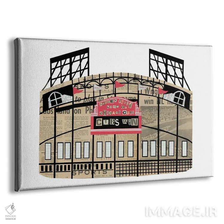 تابلو ورزشگاه ریگلی (شیکاگو) اثر پیپر کاتز (استودیو طراحی کاغذی) - نمای پرسپکتیو محصول