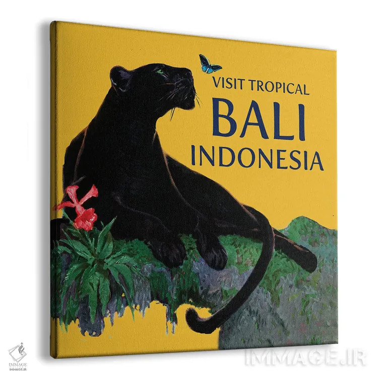 تابلو سفر به بالی اثر سَتردی ایونینگ پُست (مجله و برند هنری آمریکایی) - نمای پرسپکتیو محصول