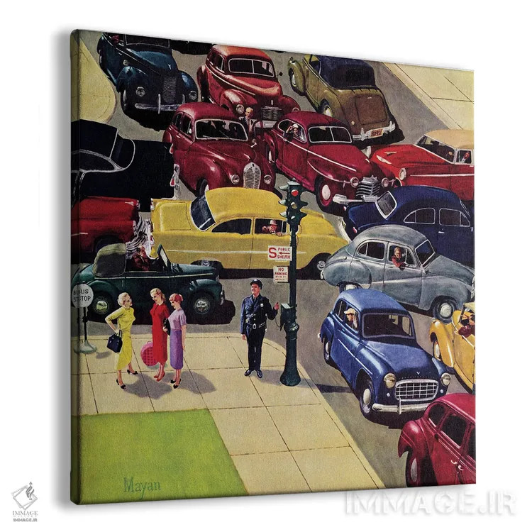 تابلو ترافیک سنگین اثر ارل مایان - نمای پرسپکتیو محصول